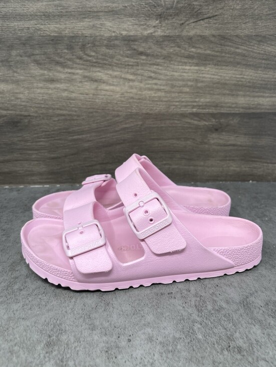 Birkenstock Shoes - Birkenstock EVA Sandals Womens Size 6 (37) Pink Rubber Slide Slip On